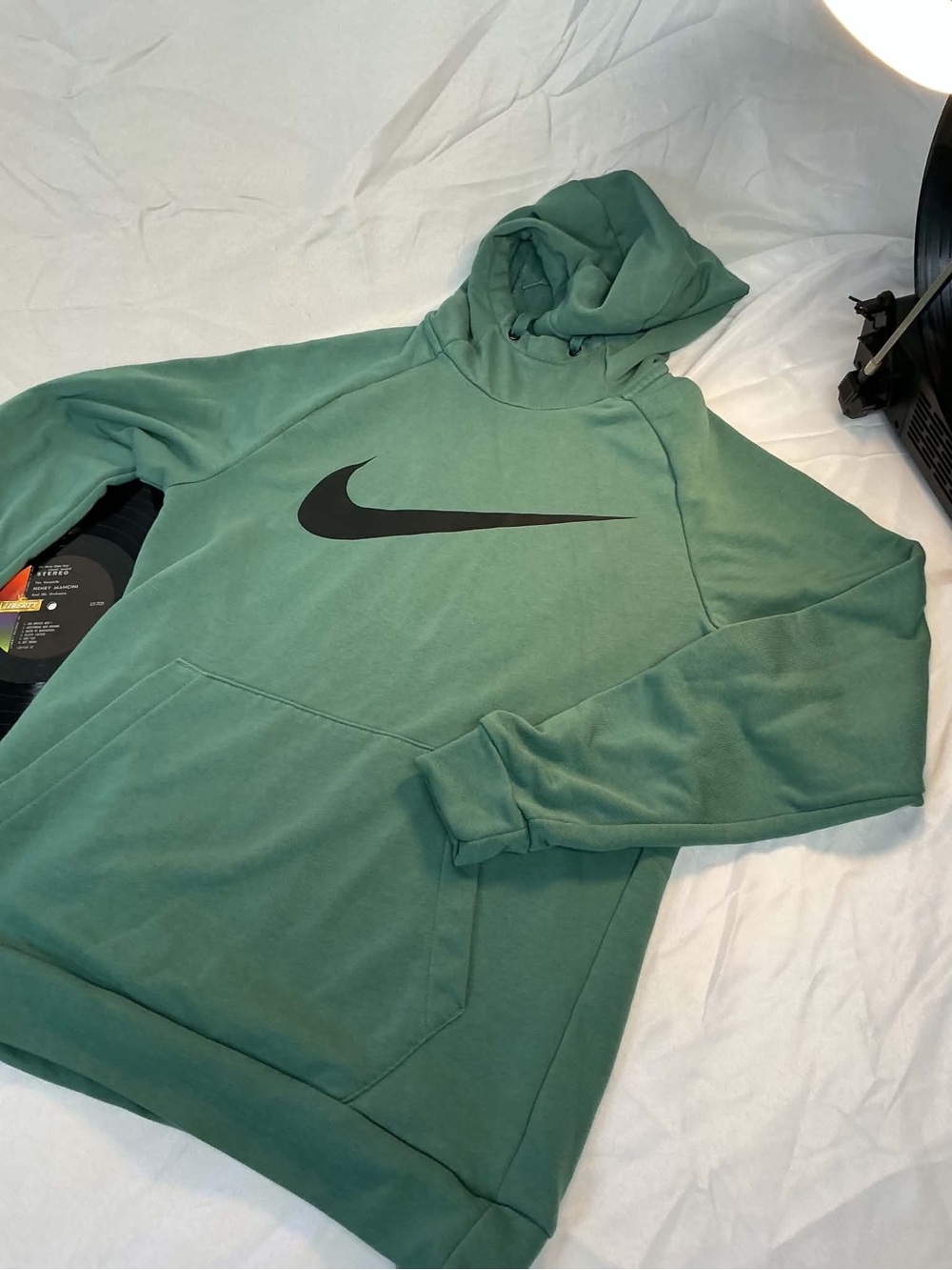 Nike Forest Green Pullover Hoodie with Black Swoosh